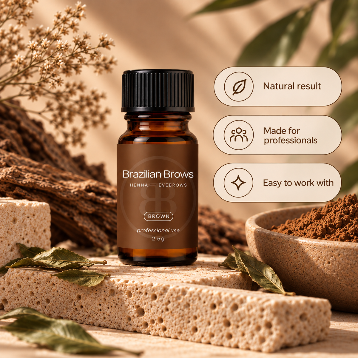 Augenbrauen Henna - Braun