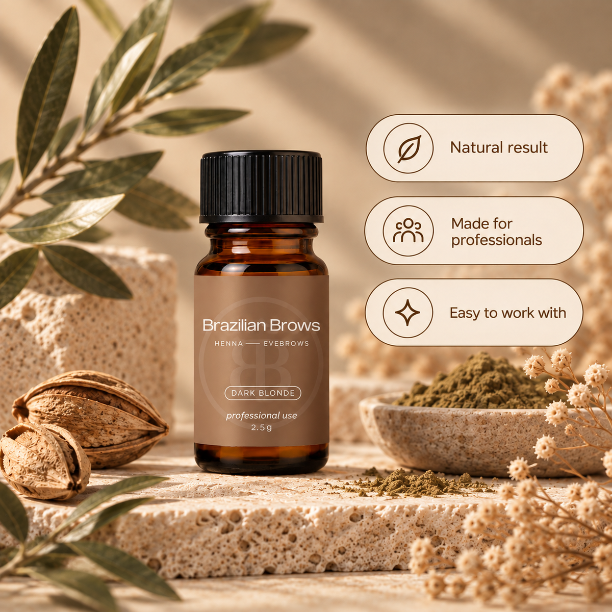 Augenbrauen Henna – Dunkelblond