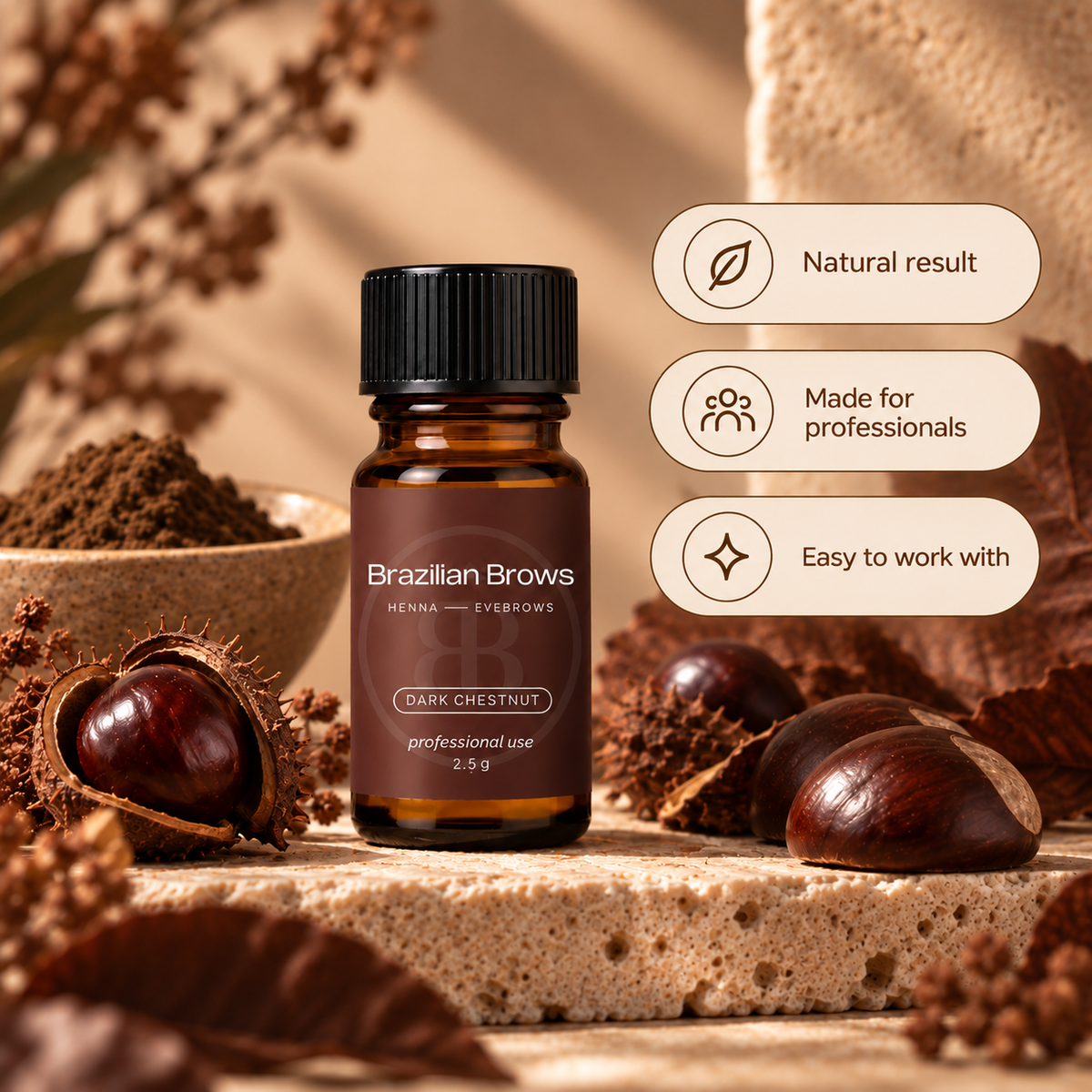 Augenbrauen Henna – Dark Chestnut