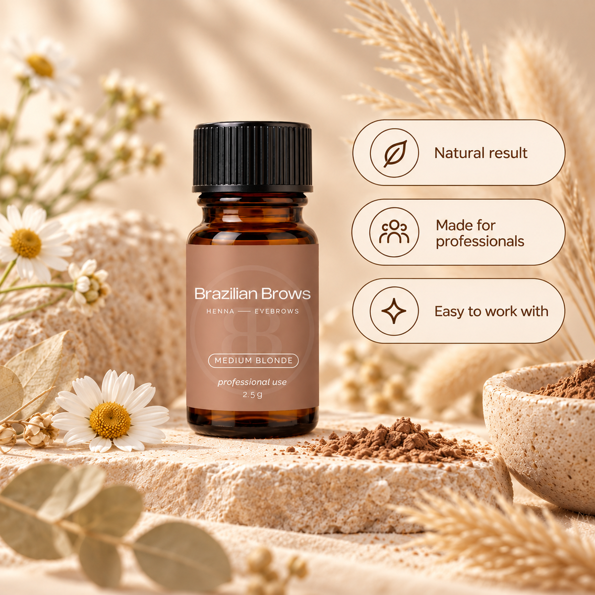 Augenbrauen Henna - Mittelblond