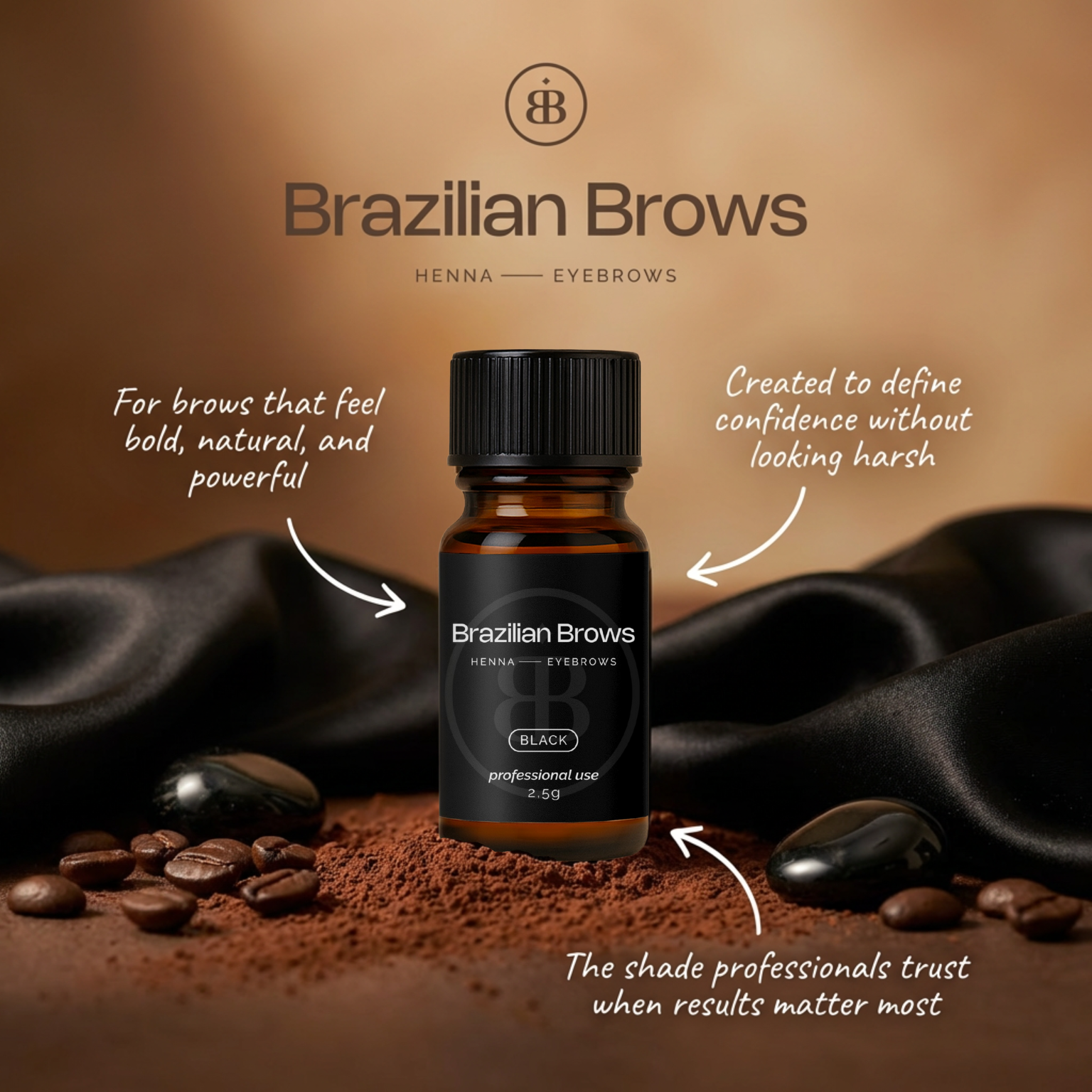 Brazilian Brows - Augenbrauen Henna - Black