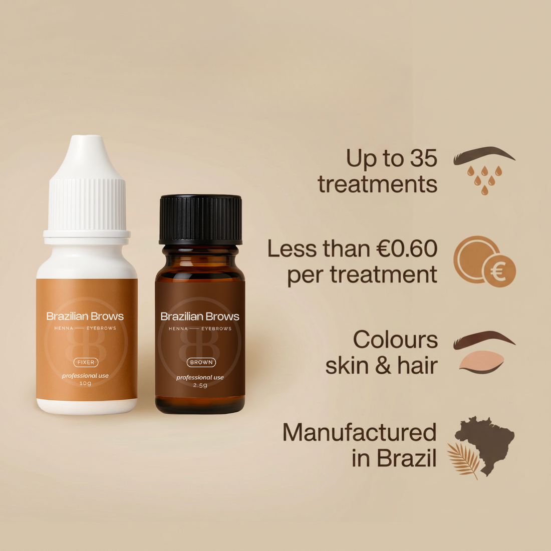 Augenbrauen Henna - Braun