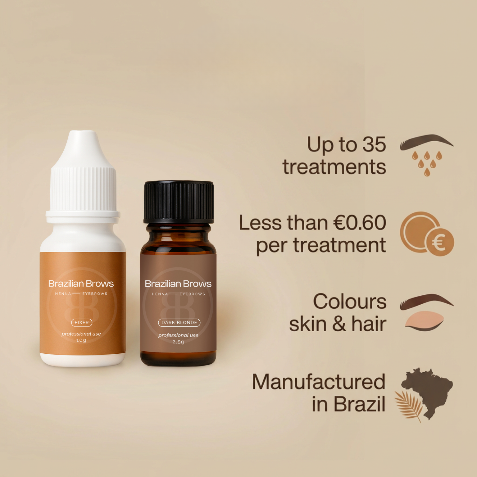 Augenbrauen Henna – Dunkelblond