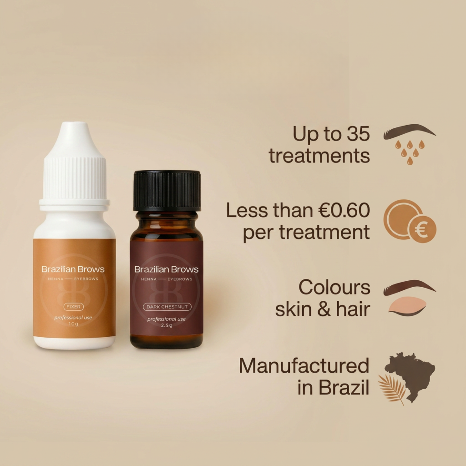 Augenbrauen Henna – Dark Chestnut