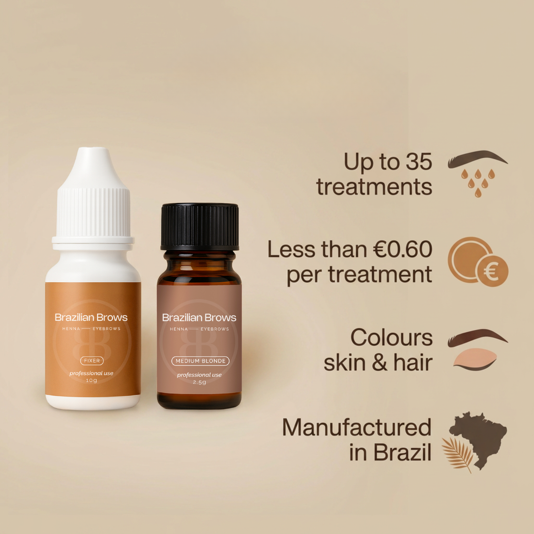 Augenbrauen Henna - Mittelblond