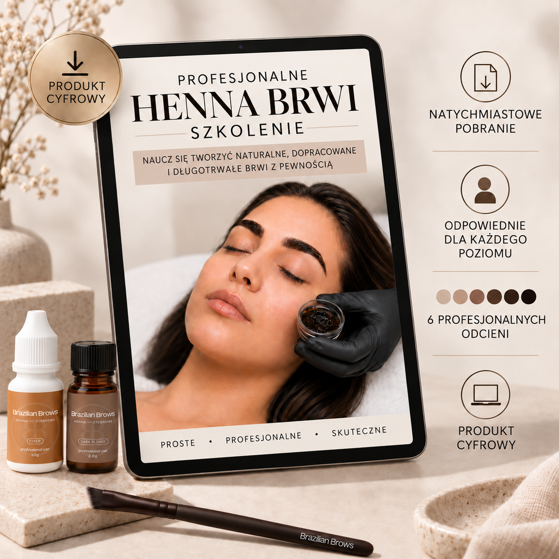 Professionelles Henna Brow Training
