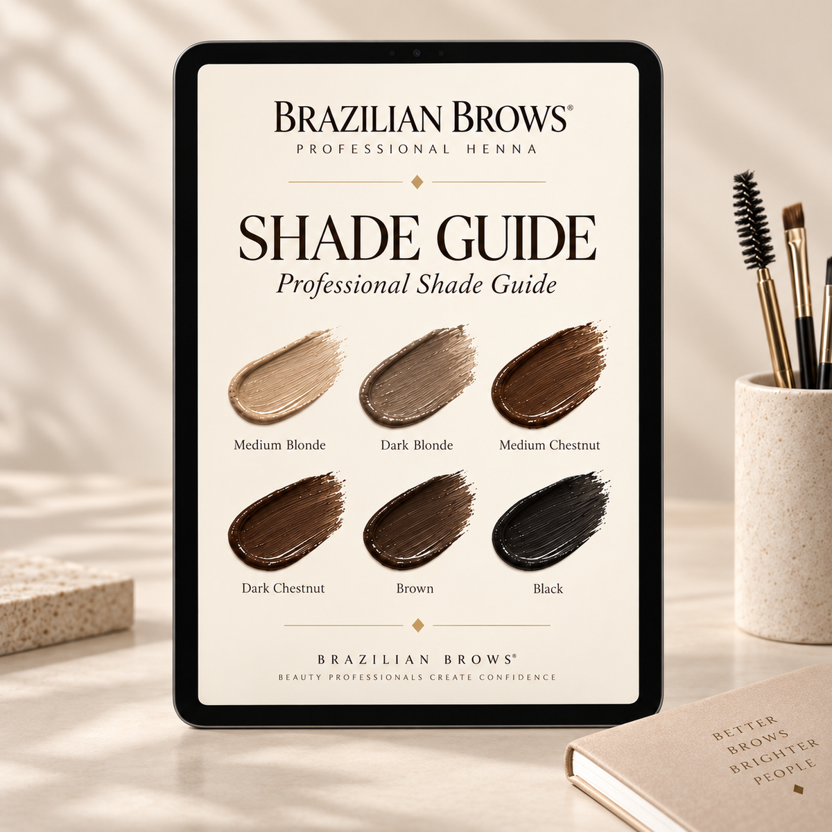 Professioneller Brow Henna Farbguide