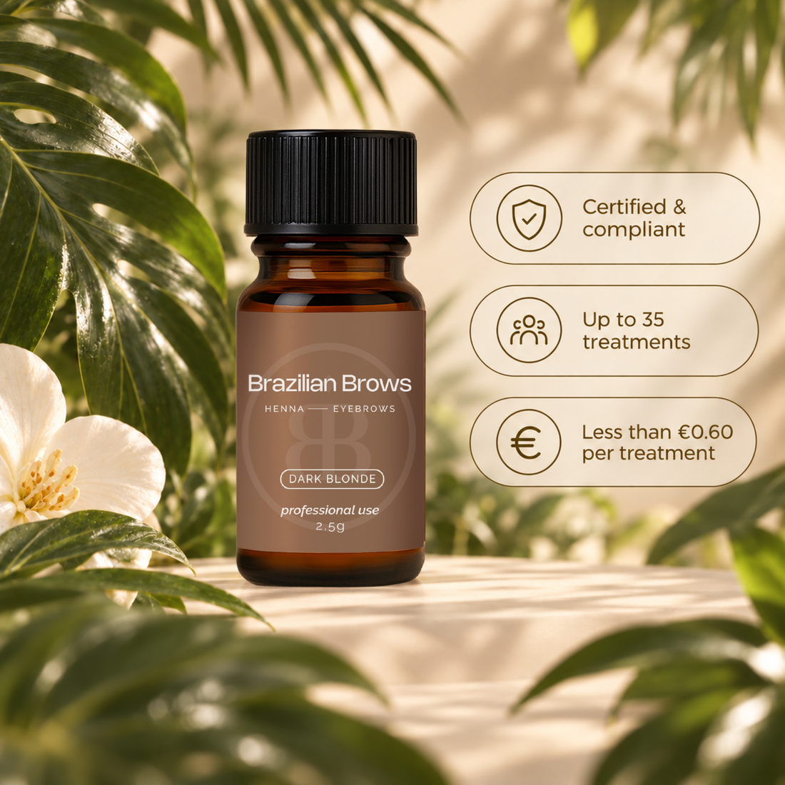 Augenbrauen Henna – Dunkelblond