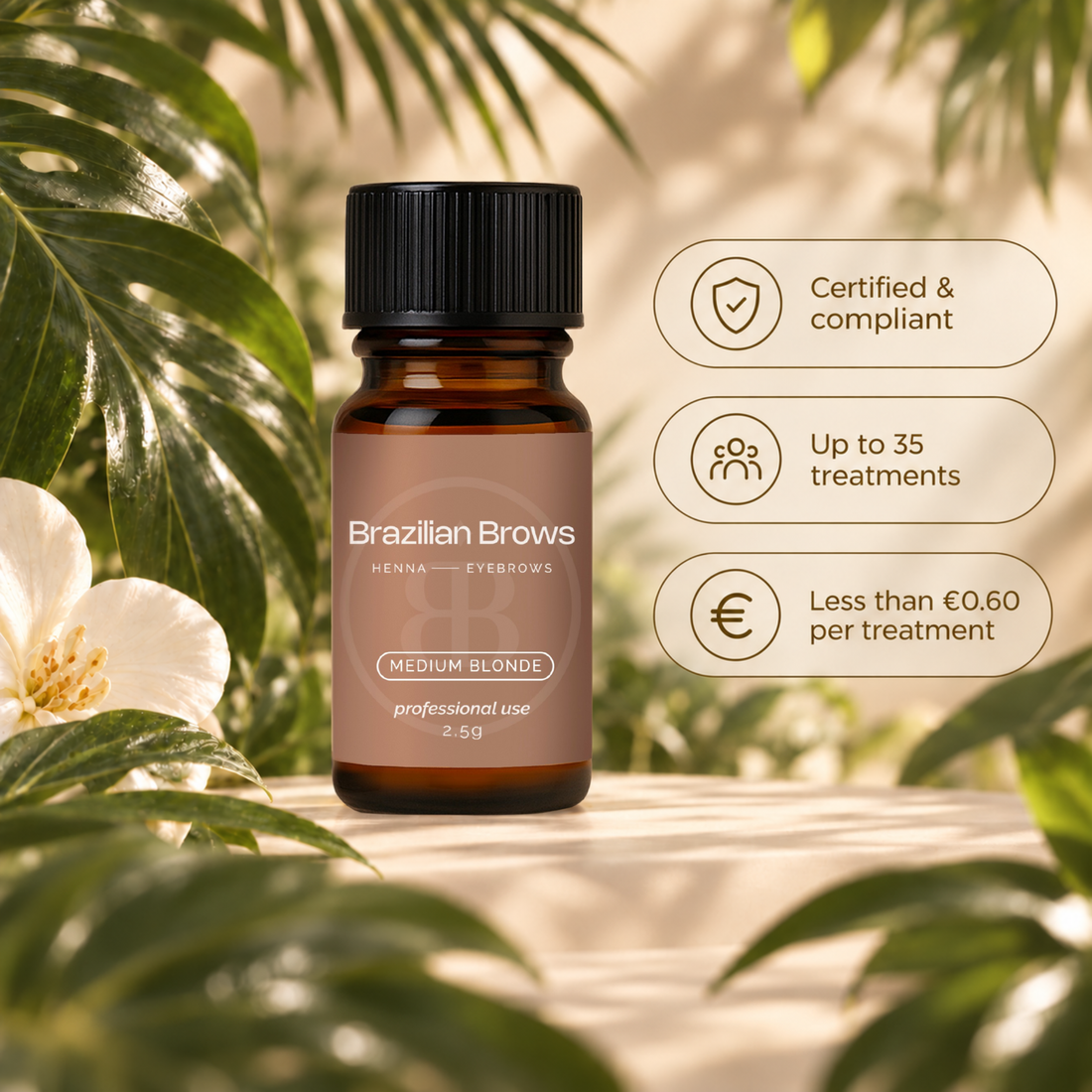 Augenbrauen Henna - Mittelblond